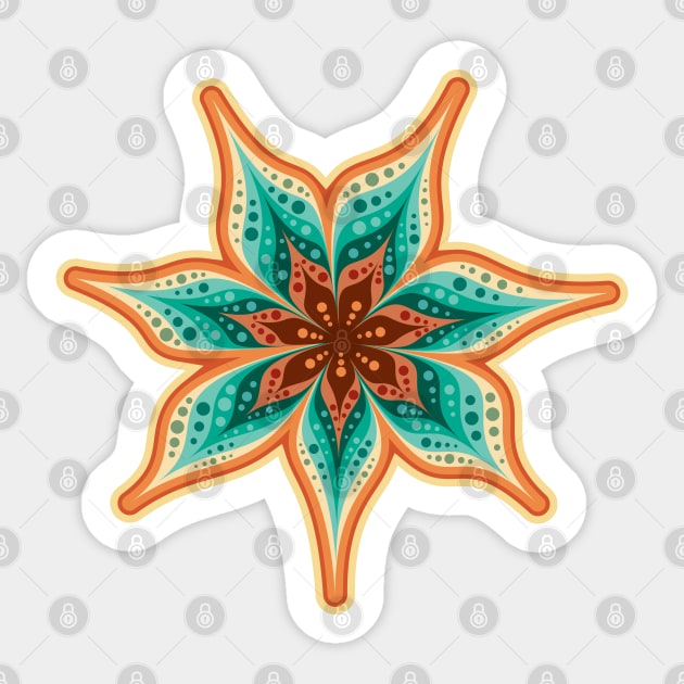 Boho Flower Abstract Sticker by Lisa